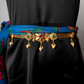 GOLD BELT W/ MIX COLOR GEMS