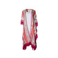 MULTI-COLOR SADU WITH FUCHSIA PINK FRINGE