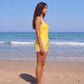YELLOW W/ BEIGE