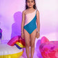PINK W/ BABY BLUE / SIZE 8