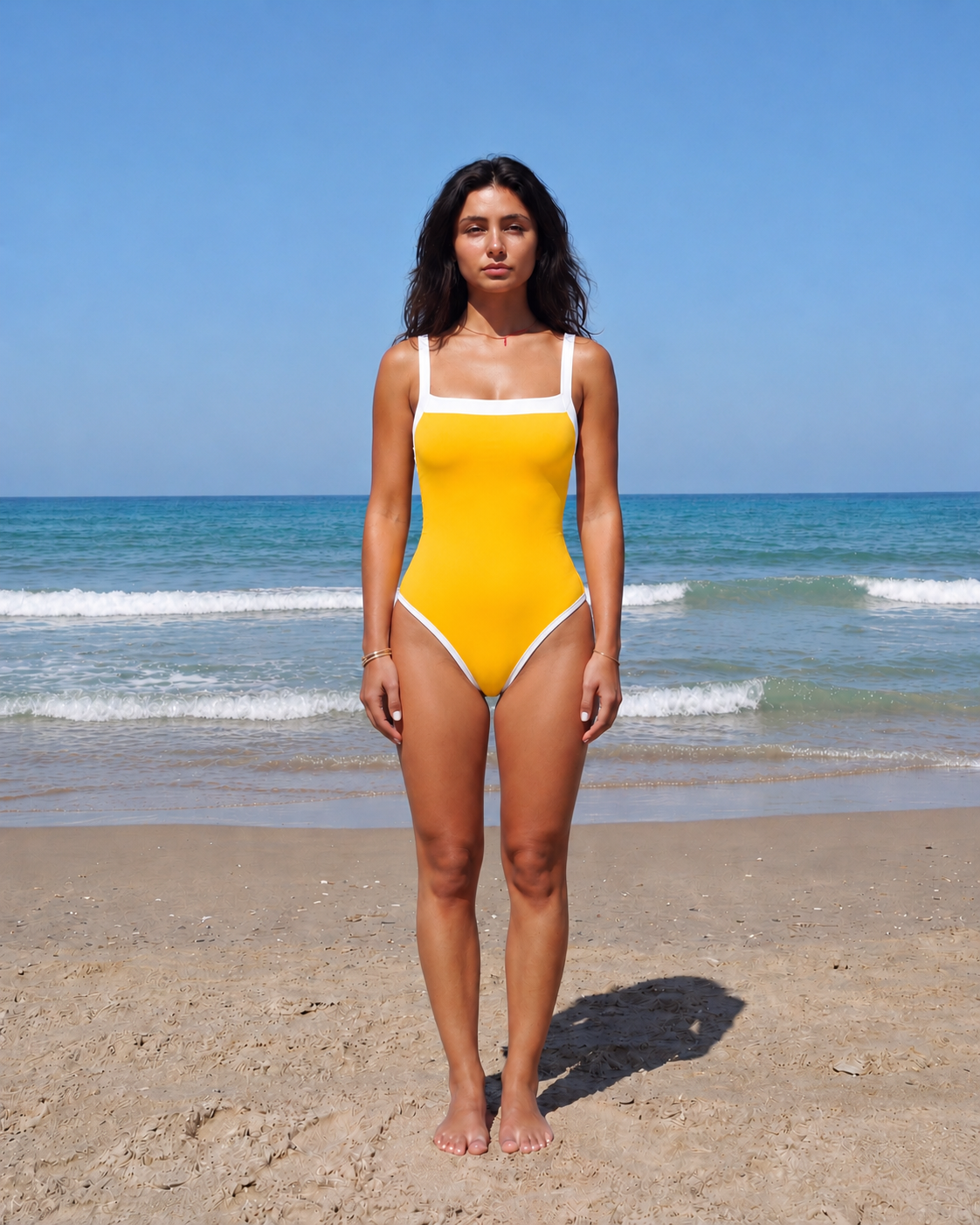 yellow w/ white border